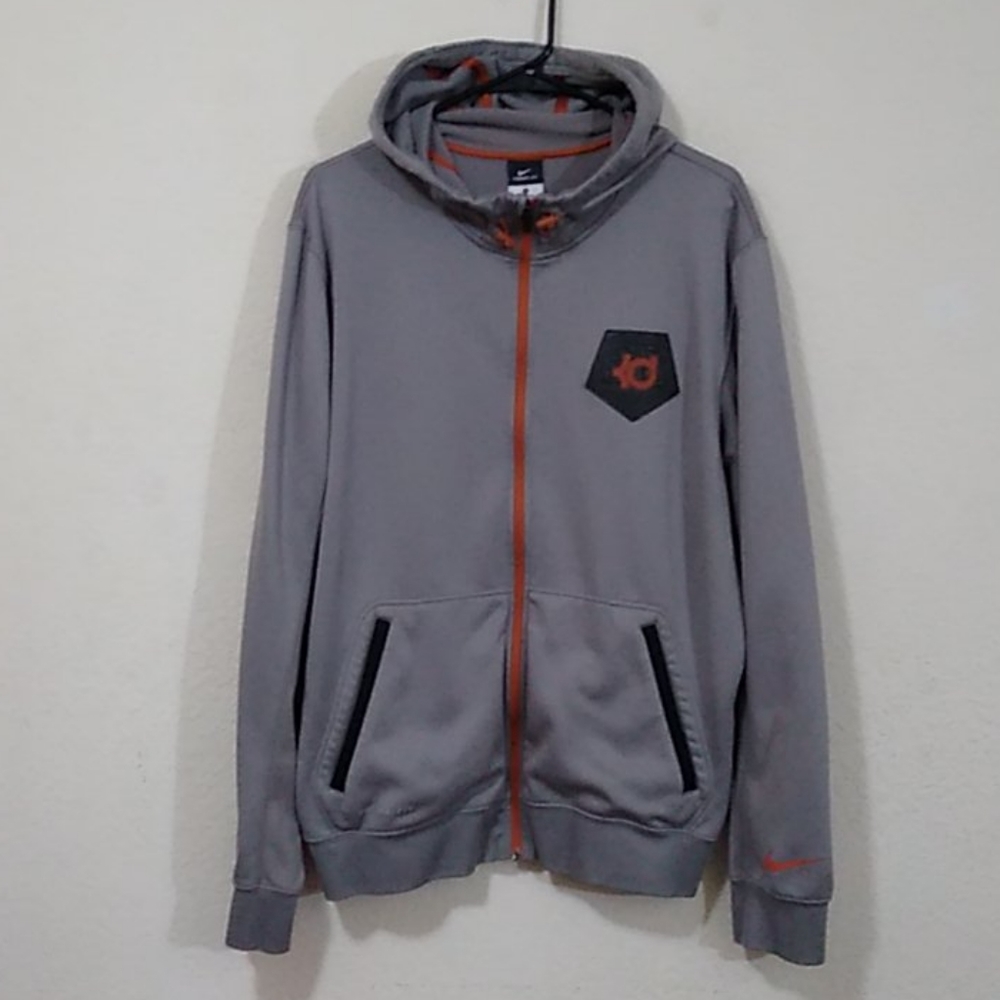 Nike KD Therma-fit Full-zip Hoodie - Gray - Large